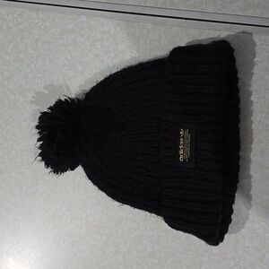Adidas Black Beanie with‎ PomPom